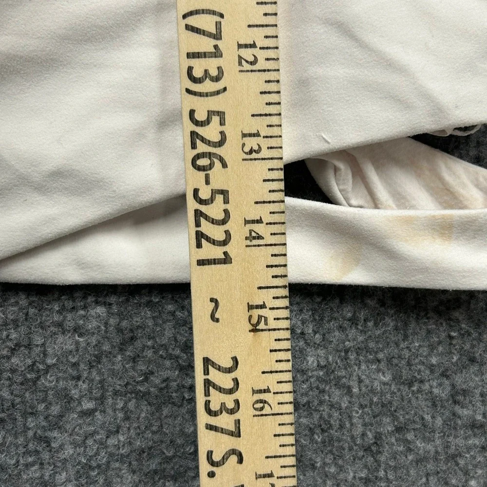 Athleta Sports Bra Womens Size L White High Neck Wrap Cutout Back Athletic Yoga